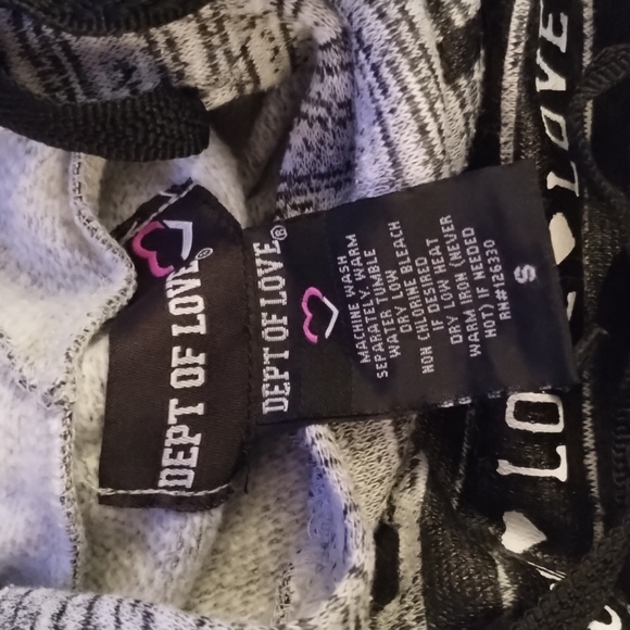 Grey love hoodie - Picture 2 of 2